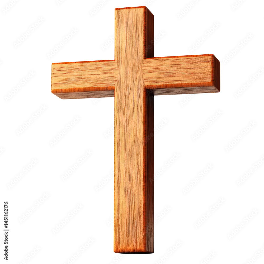 A Simple Wooden Cross Showing Spiritual Reflection and Faith A Simple Wooden Cross Showing Spiritual Reflection and Faith