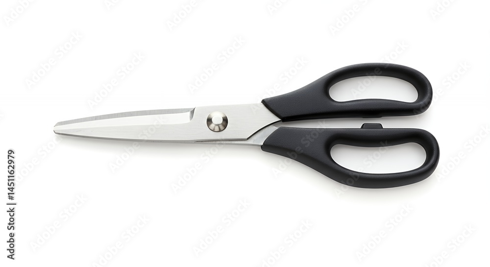 Isolated scissors on white background close up shot of a tool Isolated scissors on white background close up shot of a tool