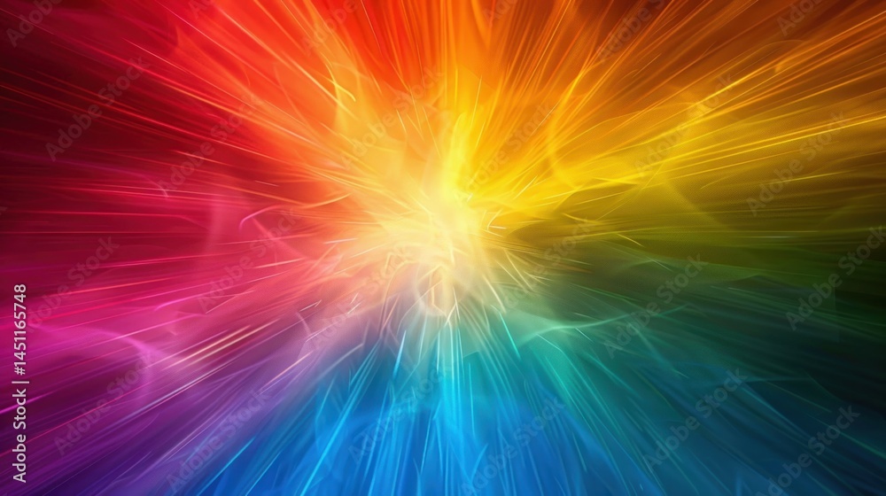 Obraz premium Radiant burst of color