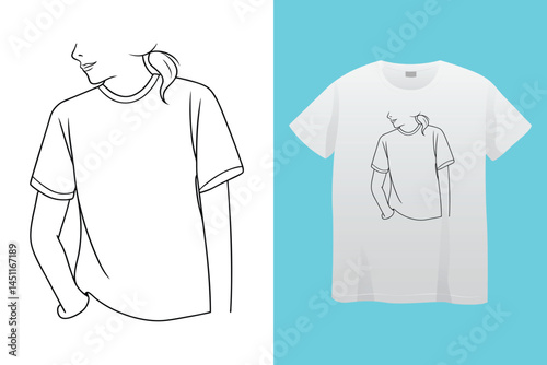 White "Stay Positive" T-Shirt: Inspirational apparel showcasing an optimistic message with simple, modern design.