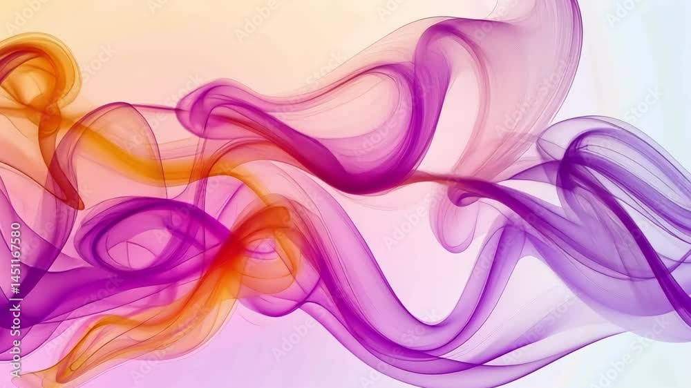Vibrant Abstract Background with Flowing Waves of Purple, Orange, and Pink Dynamic Gradient Movement Evoking Energy and Tranquility. Vibrant Abstract Background with Flowing Waves of Purple, Orange, and Pink Dynamic Gradient Movement Evoking Energy and Tranquility.