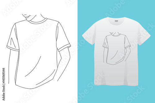 White "Stay Positive" T-Shirt: Inspirational apparel showcasing an optimistic message with simple, modern design.