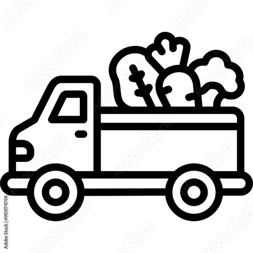 vegetable delivery icon