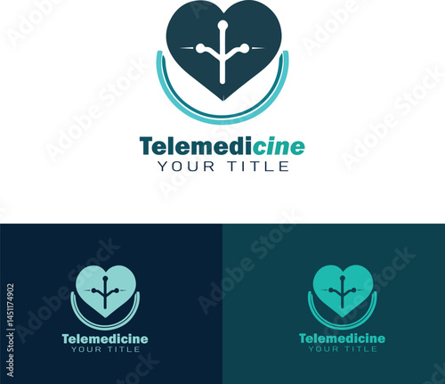 Modern Telemedicine Logo Design for Digital Health & Online Clinics