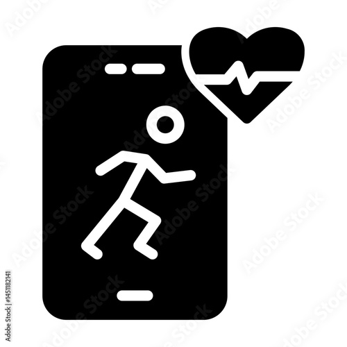heart rate Solid icon