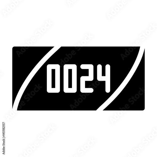 race number Solid icon