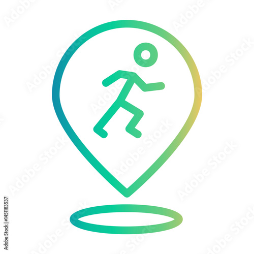 marathon Line Gradient Icon