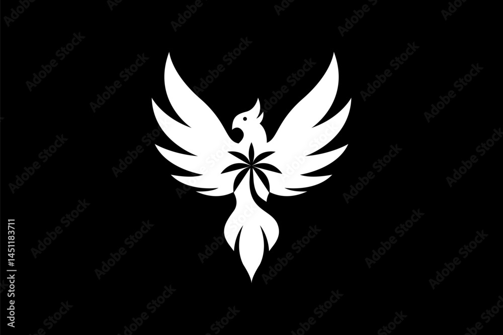 Fototapeta premium Phoenix Palm Tree Logo design vector