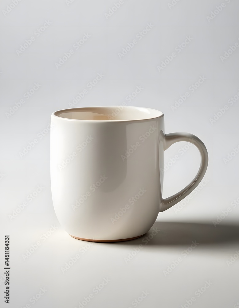 Ceramic Mug Isolated on White Background for Hot Drink Display Ceramic Mug Isolated on White Background for Hot Drink Display