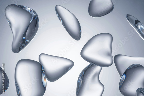 Crystal Glass Shapes eps background