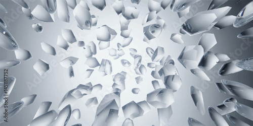 Crystal Glass Shapes eps background