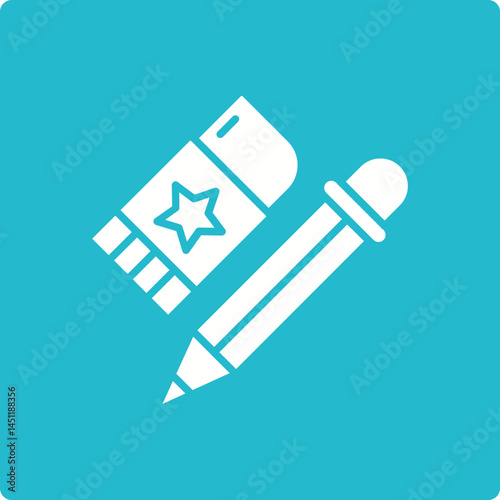 Pencil and eraser Icon