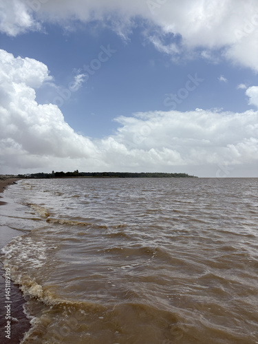 clouds over the sea in guyana