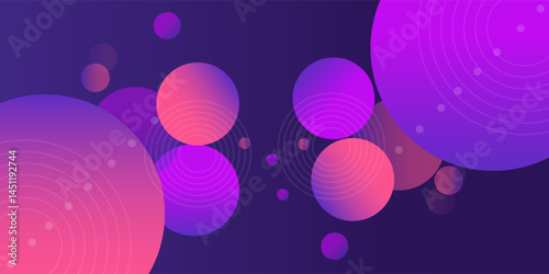 Abstract colorful purple pink shapes presentation background. Gradient dynamic lines background. Modern mosaic pattern colorful geometric design background