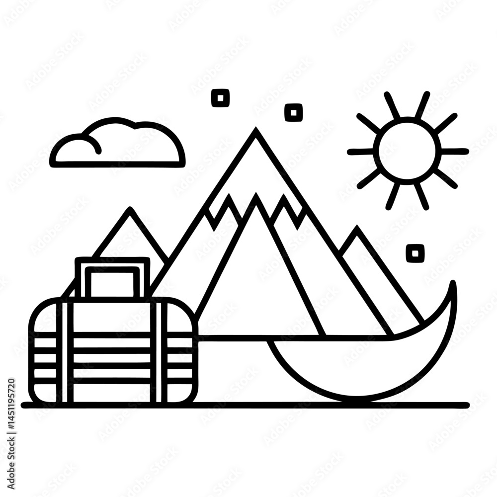 Fototapeta premium Travel Vector Icon set