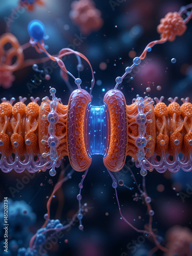 Ligand gated ion channel receptors. Mechanism for the transport of ions. Cell membrane receptors for ligands bind. Top view of ion channel opened channel closed channel