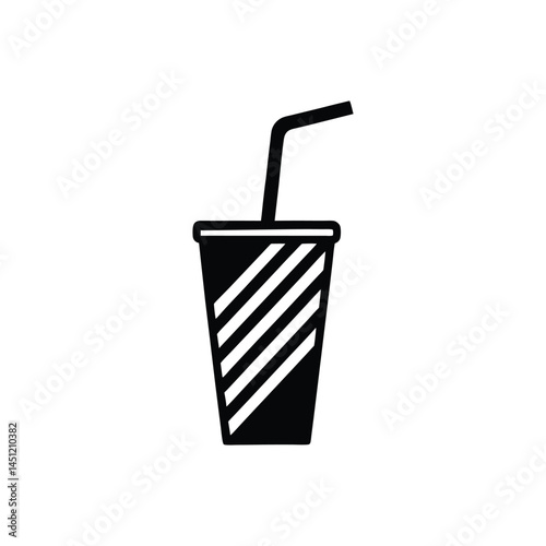 Drinking cup icon Silhouette Vector Illustration
