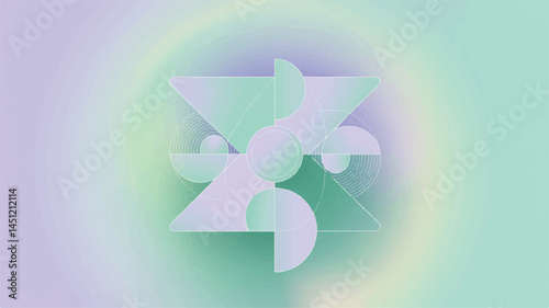 Minimal Geometric Gradient EPS background