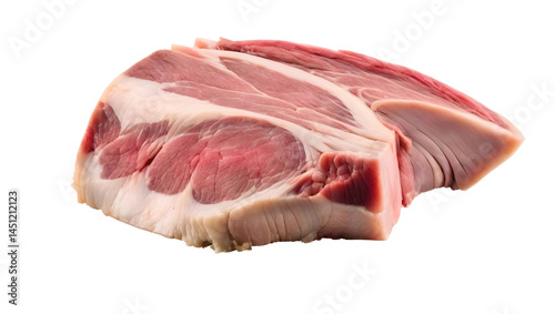 Fresh Raw Pork Chop Isolated on White Background for Cooking
