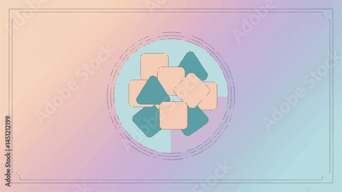 Minimal Geometric Gradient EPS background