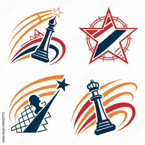 Basketball Logos Collection Featuring Players And Abstract Designs For Sports Brands