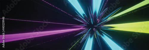 Neon Light Explosion eps background