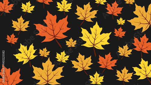 Maple leaf texture pattern background.