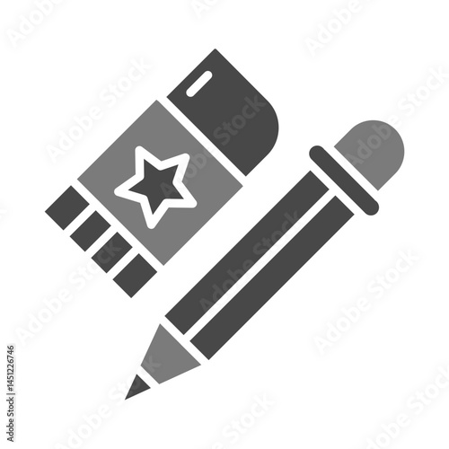 Pencil and eraser Icon