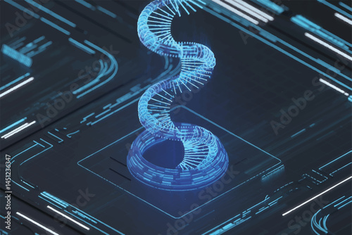 Tech DNA Design EPS background