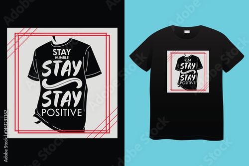Stay positive, work hard, and make it happen lovely quote lettering calligraphy. Handwritten wisdom greeting card. Motivation poster. Modern vector design.