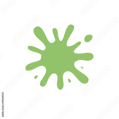 Ink splat or splash vector illustration. Colored splatters, graffiti spots and ink blots. Paintbrush splotches, ink drips or liquid blobs. Abstract dirty grunge splatter stains