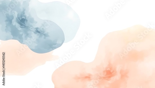 Flowing Watercolor Minimalist Art for Modern Use