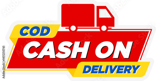 Cash On Delivery Label Banner