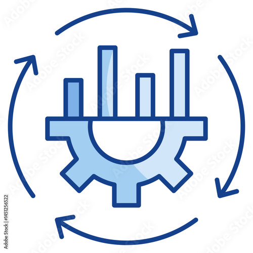 Process Optimization Icon Element For Design