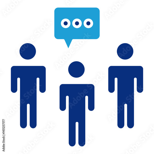 Team Huddle Icon Element For Design