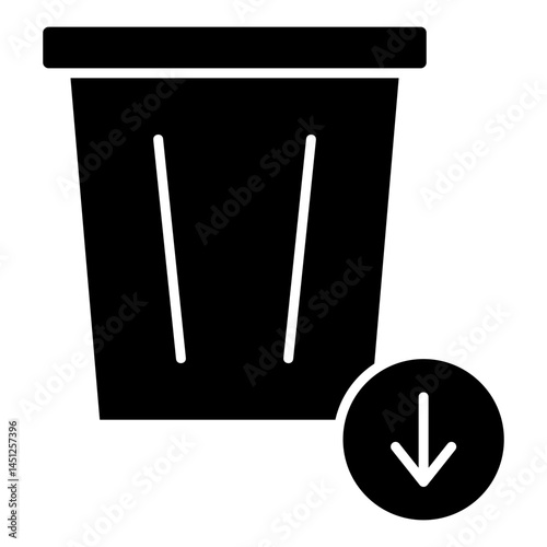 Waste Elimination Icon Element For Design