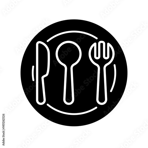Fork icon design template SVG