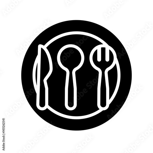 Fork icon design template SVG
