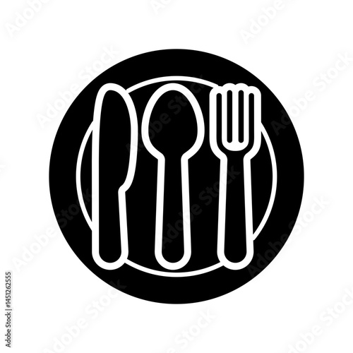 Fork icon design template SVG