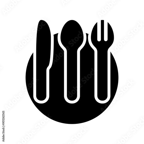 Fork icon design template SVG