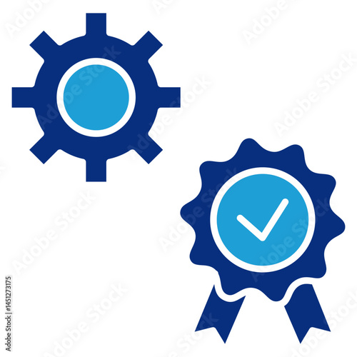Total Quality Icon Element For Design