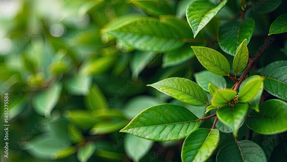 Fresh Green Leaf Background for Product Display Fresh Green Leaf Background for Product Display