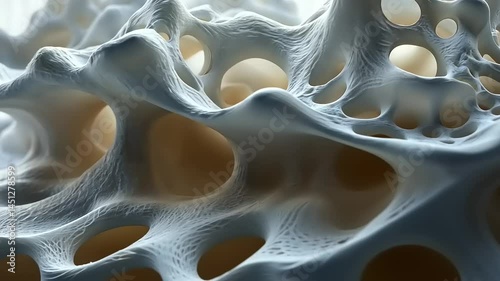 Abstract representation of porous bone structure