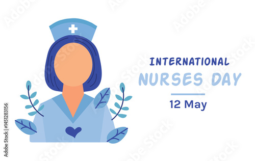 International Nurses Day card banner invitation poster