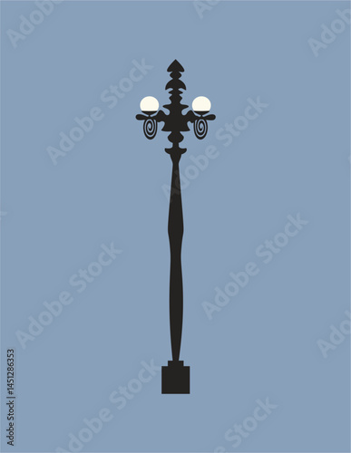 old fashioned street lamp, lamp, bright, light, street, lantern, sky, pole, post, lamppost, streetlight, metal, electric, object, city, old, electricity, architecture, antique, bulb, design, vintage,