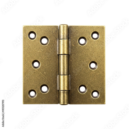 Door hinges isolated on transparent background