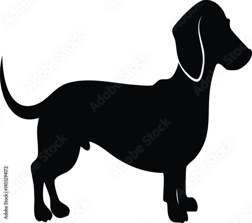 dachshund Dog silhouette illustration