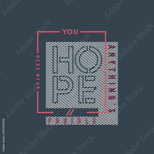 Vector typography design with an inspiring motivational slogan in bold, modern lettering, encouraging positive thinking, ambition, and self-confidence through stylish and uplifting visual language.
