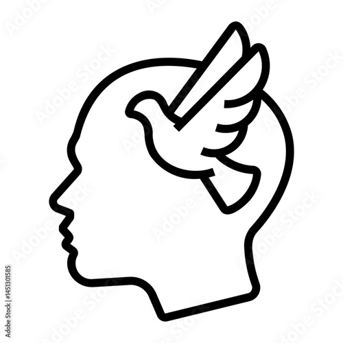 peace of mind Line Icon