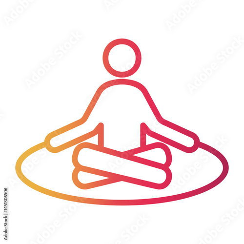 peace of mind Line Gradient Icon